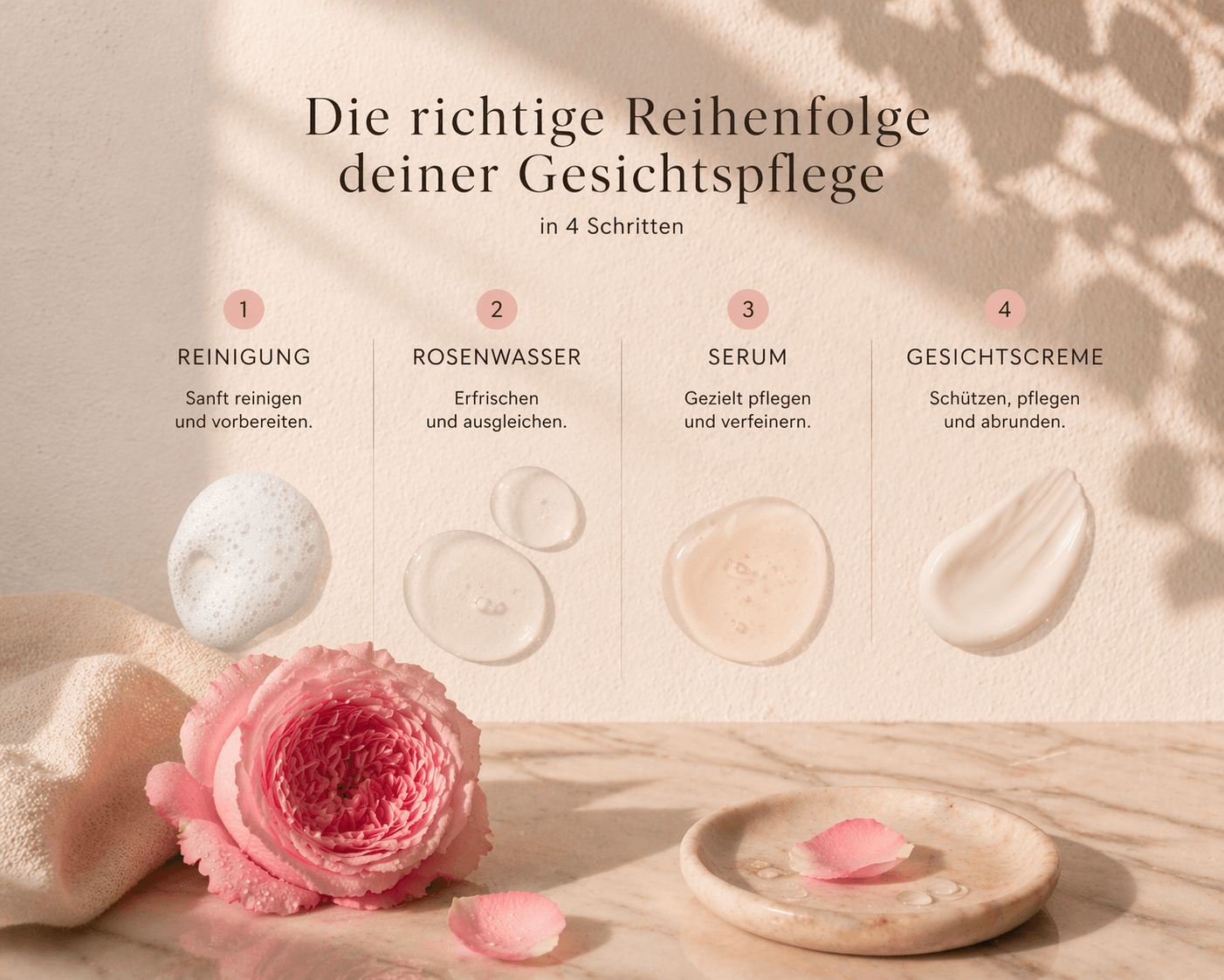 Richtige Reihenfolge deiner Gesichtspflege