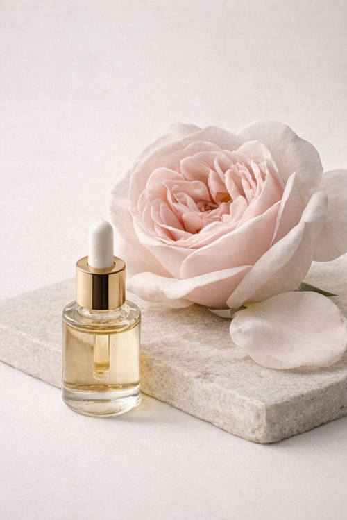 Rosaël Philosophie mit Damaszener Rose, Herkunft und ruhiger Gesichtspflege